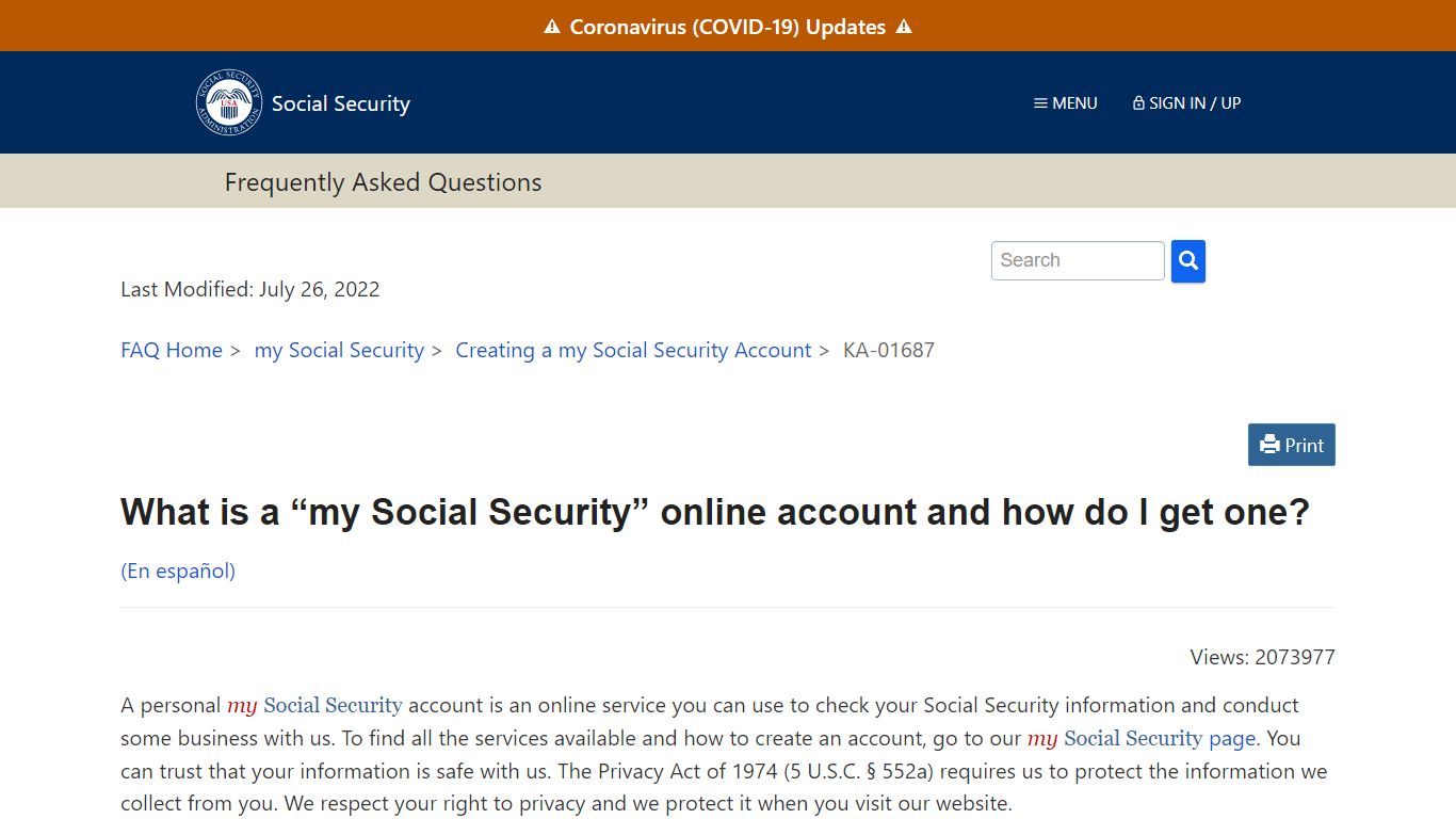 What is a “my Social Security” online account and how do I get one ...